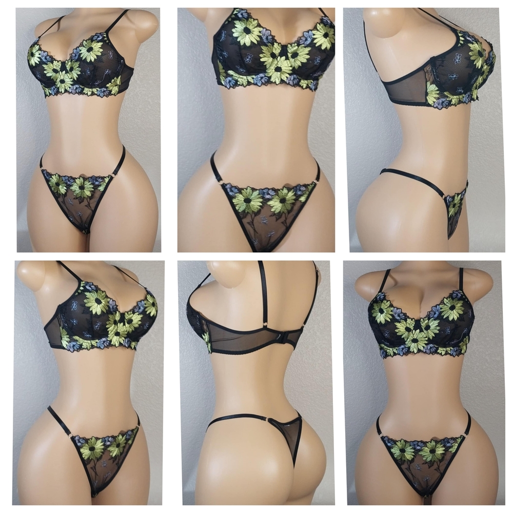 Floral Lace Lingerie Set